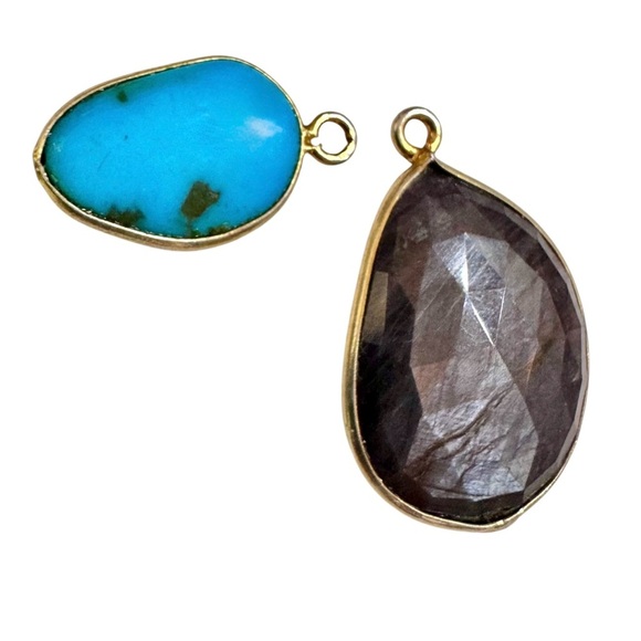 Charm Bundle—Turquoise & Faceted Labradorite Charms - Picture 9 of 9